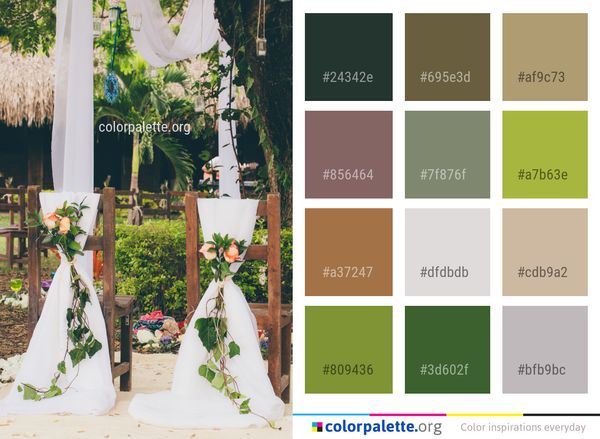 Flower Arranging Floristry Color Palette