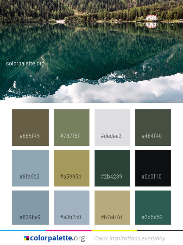 Reflection Water Nature Color Palette