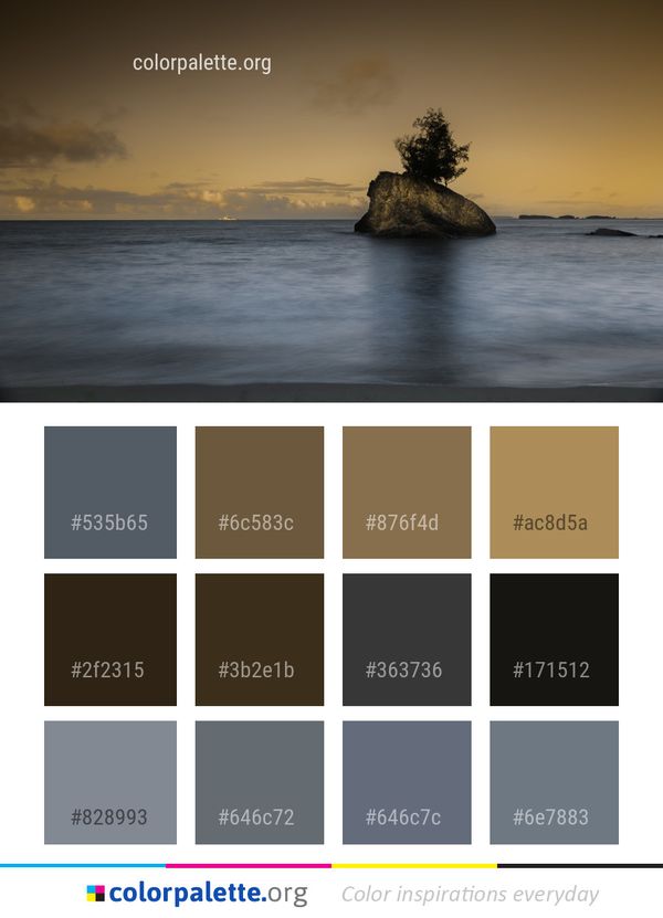 Sea Body Of Water Horizon Color Palette