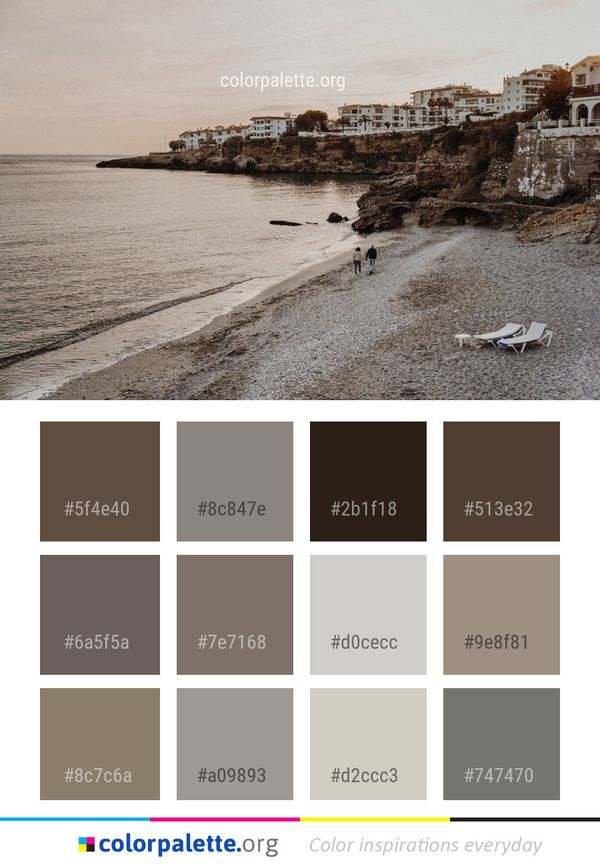 Sea Coast Body Of Water Color Palette