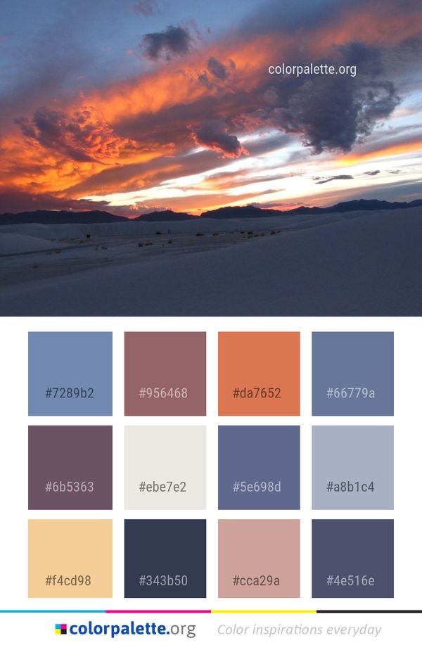 Sky Cloud Horizon Color Palette