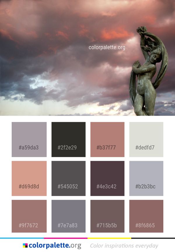 Sky Cloud Statue Color Palette