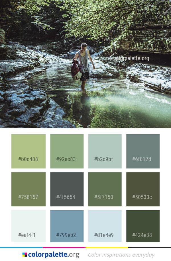 Water Nature Body Of Color Palette