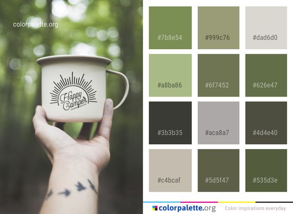 Cup Coffee Color Palette