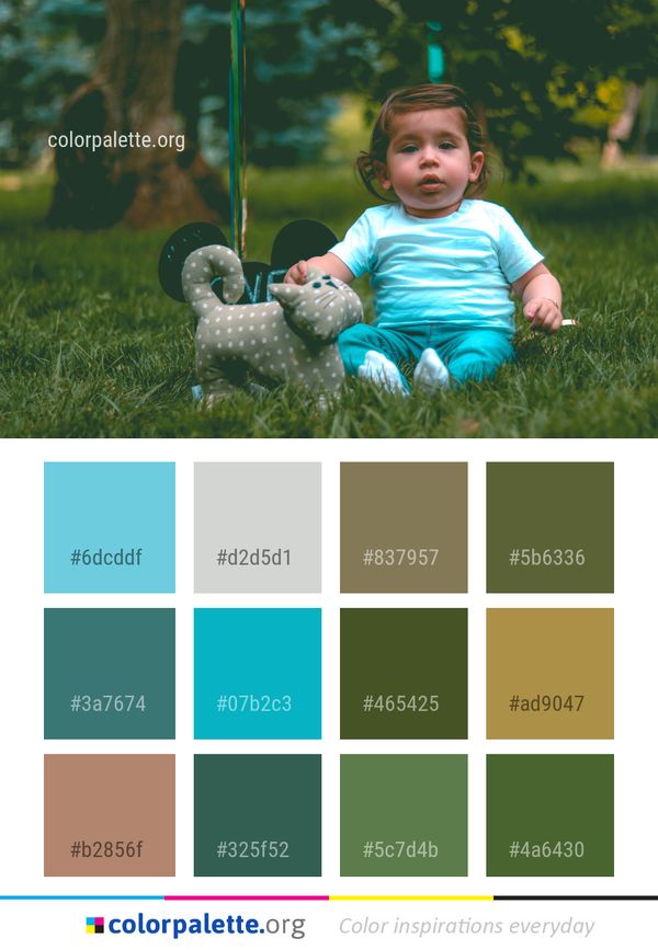 Green Child Nature Color Palette