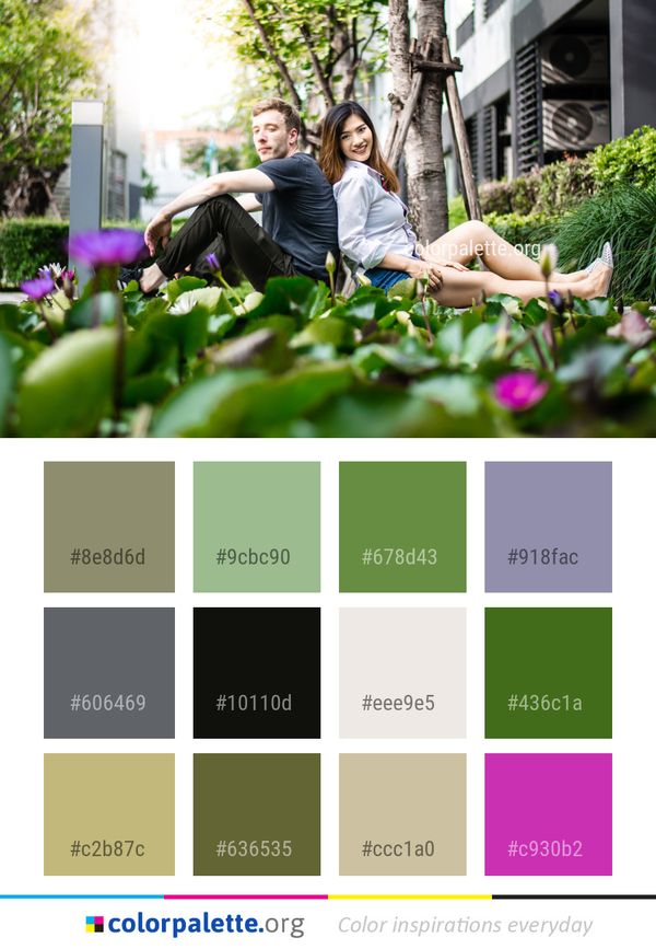 Photograph Green Plant Color Palette