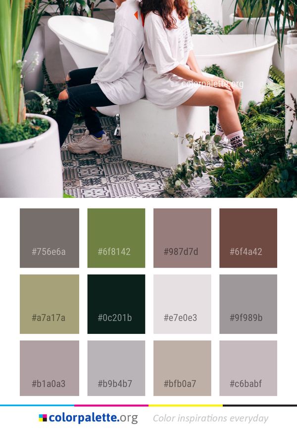 Plant Flower Shoulder Color Palette