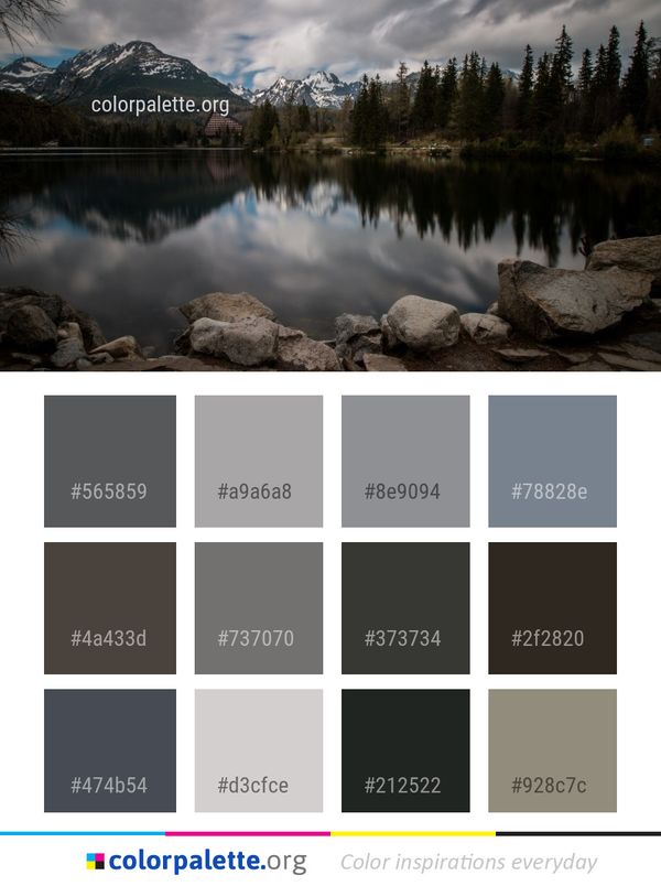Reflection Nature Water Color Palette