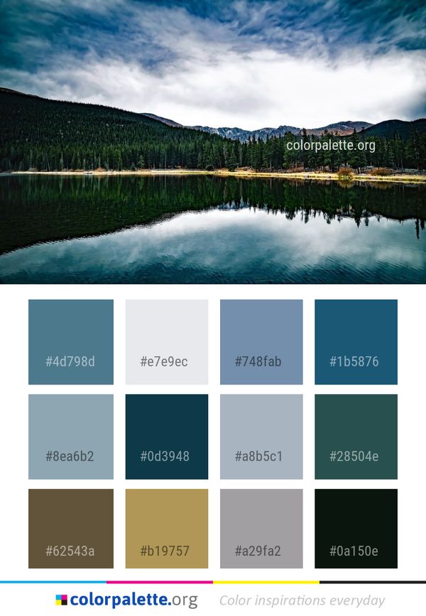 Reflection Sky Nature Color Palette