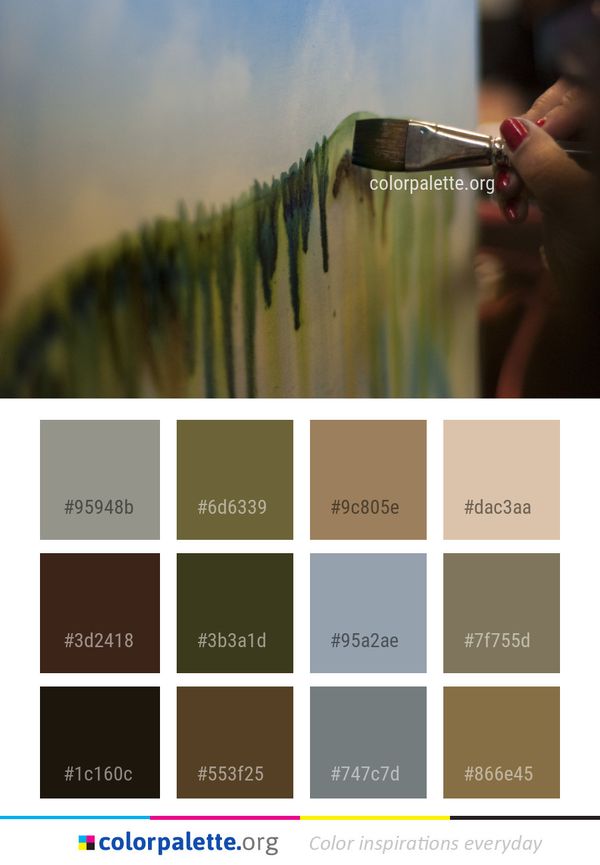 Water Grass Family Color Palette