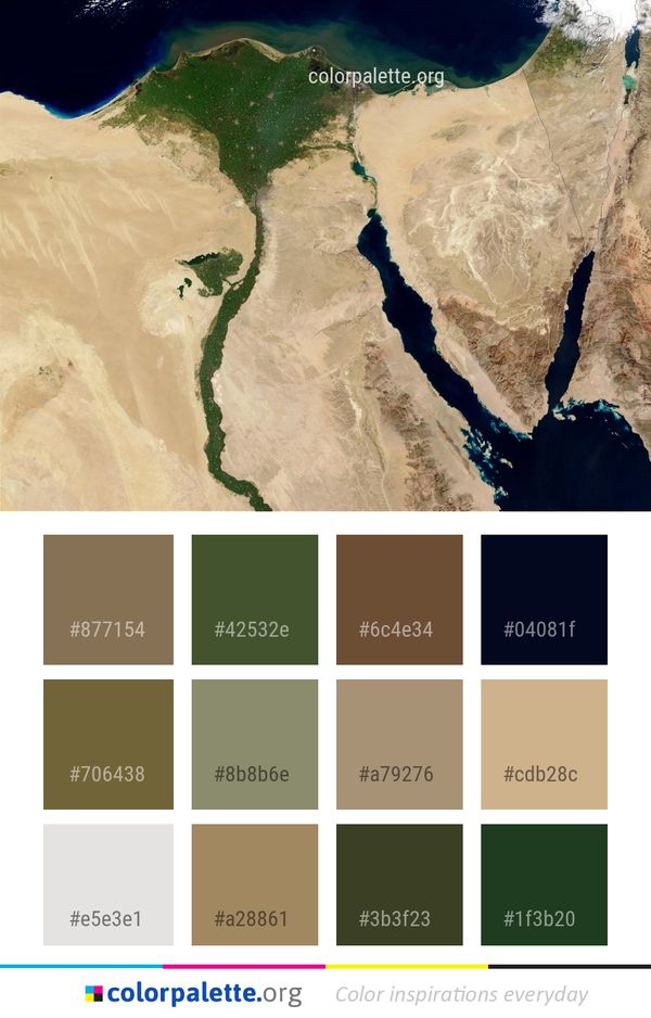 Aerial Photography Sky Earth Color Palette