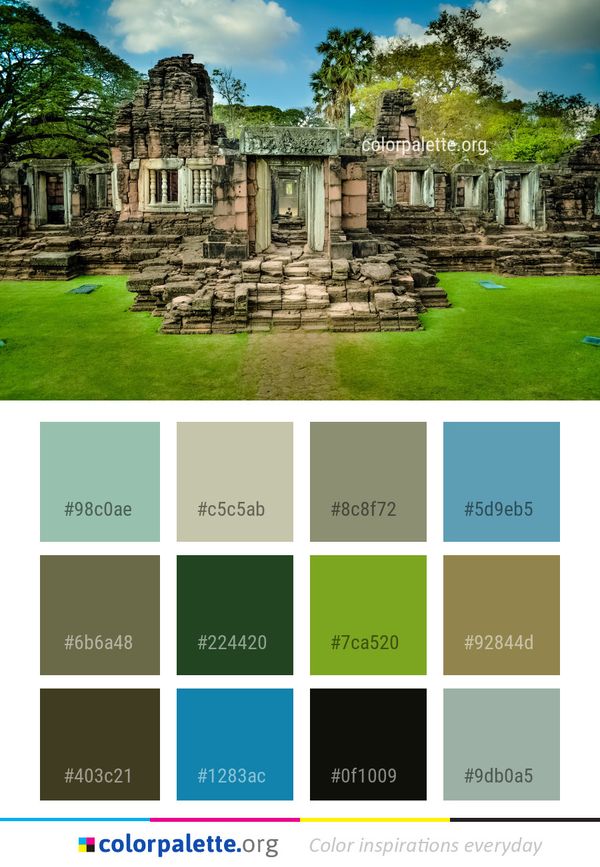Historic Site Nature Archaeological Color Palette