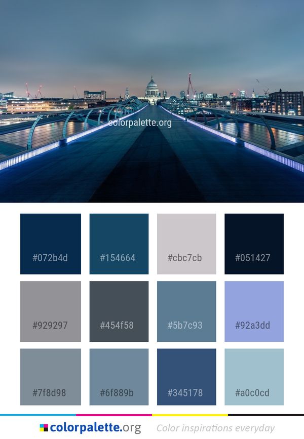 Metropolitan Area Cityscape Urban Color Palette