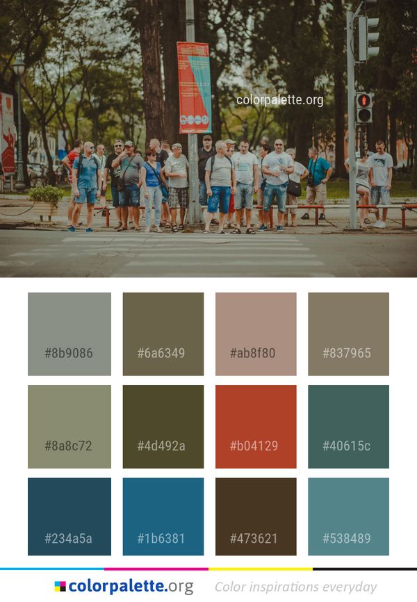 Public Space Infrastructure Tree Color Palette