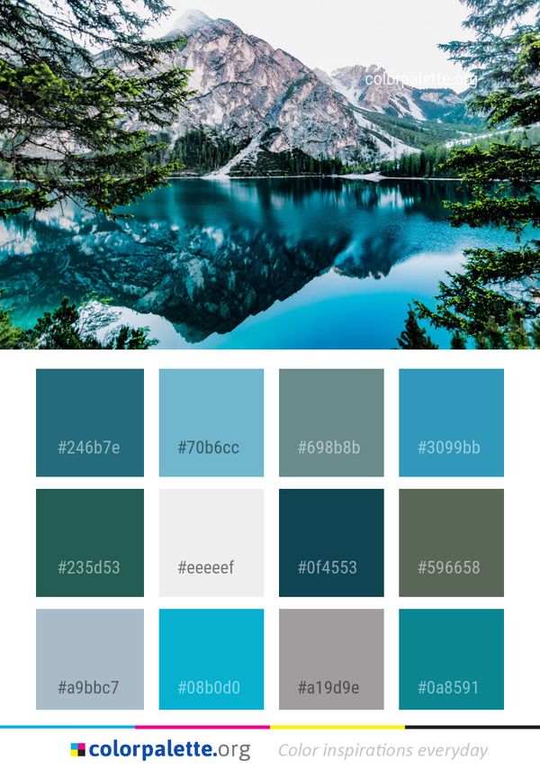 Reflection Nature Water Color Palette
