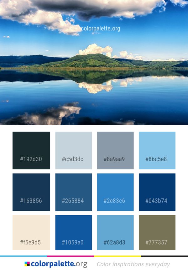 Reflection Sky Nature Color Palette