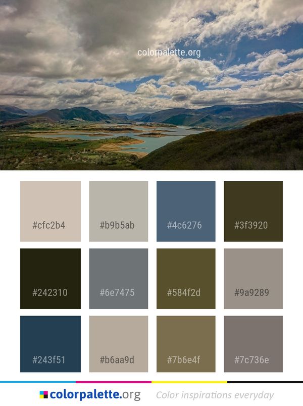 Sky Highland Cloud Color Palette