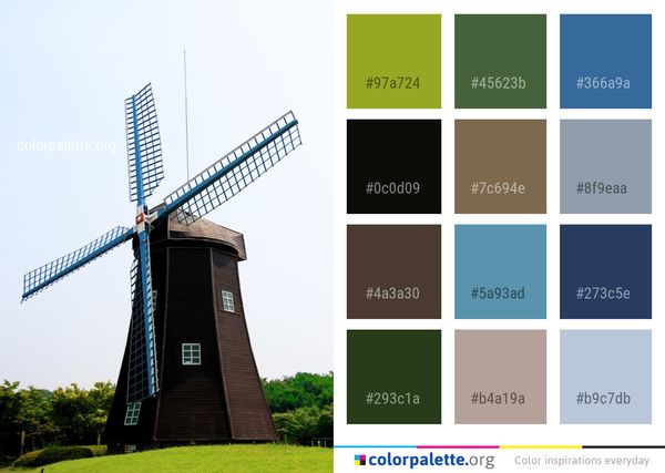 Windmill Mill Building Color Palette