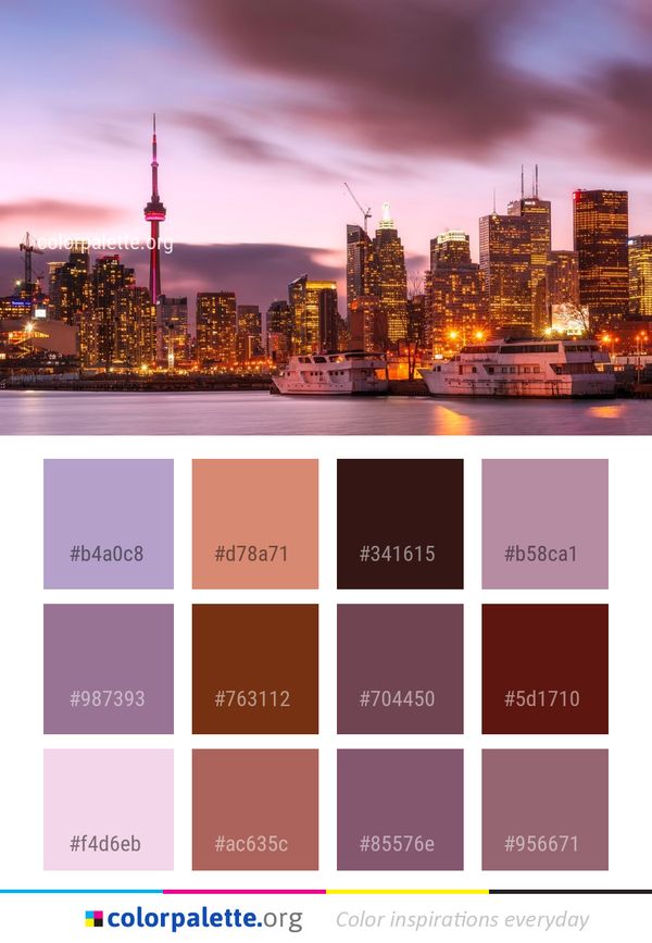 Cityscape Skyline City Color Palette