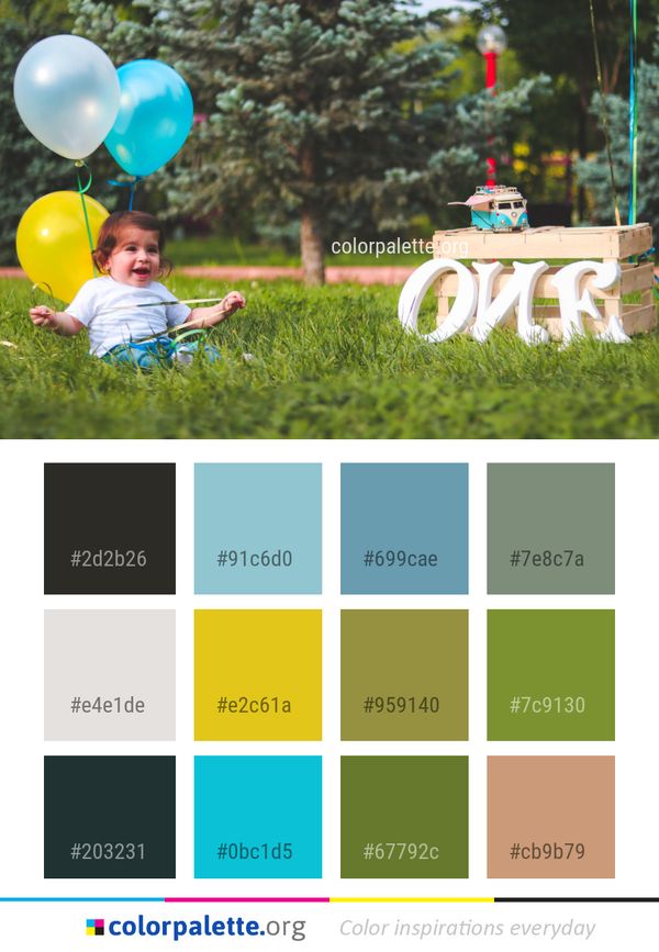Green Child Grass Color Palette