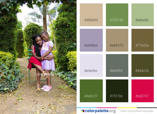 People Pink Tree Color Palette