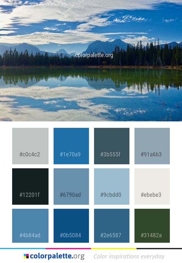 Reflection Nature Sky Color Palette
