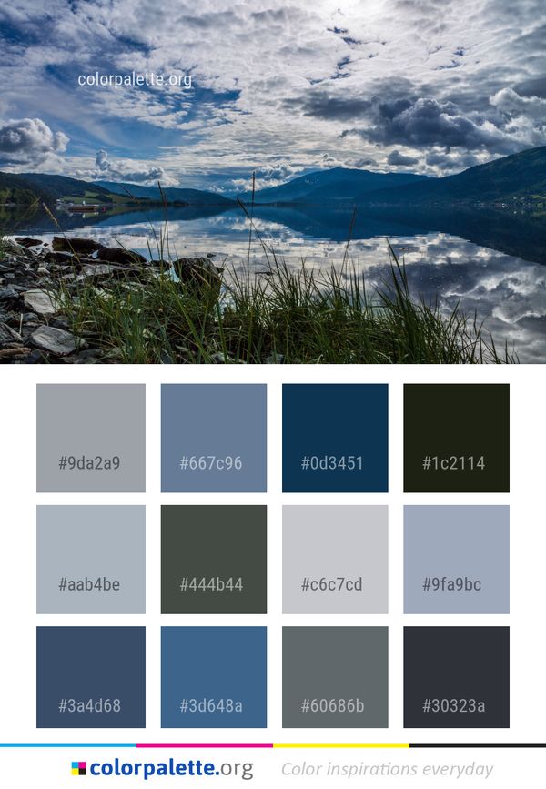 Reflection Sky Nature Color Palette