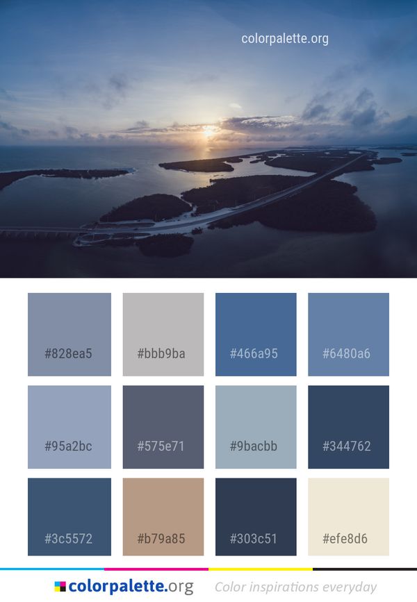 Sea Horizon Sky Color Palette