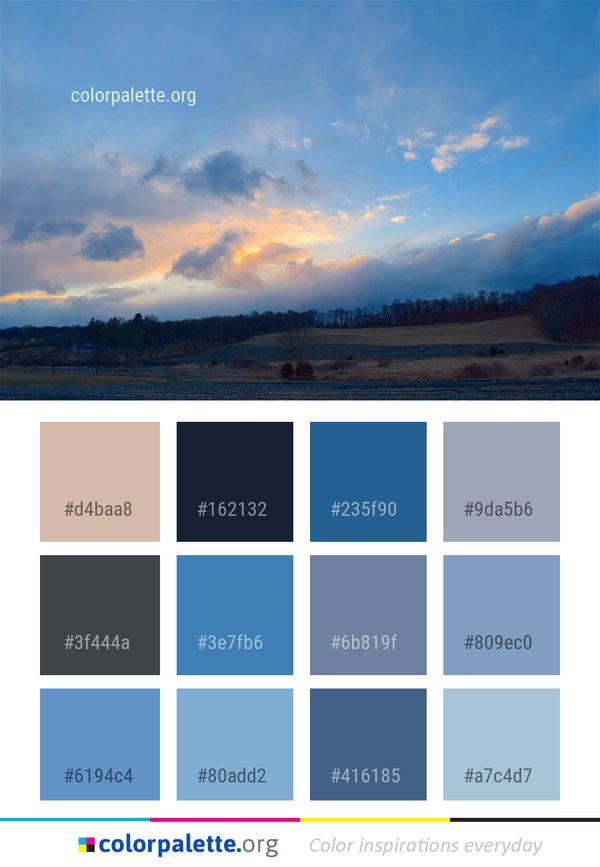 Sky Cloud Dawn Color Palette