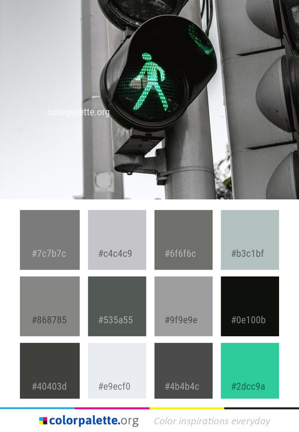 Traffic Light Signaling Device Fixture Color Palette