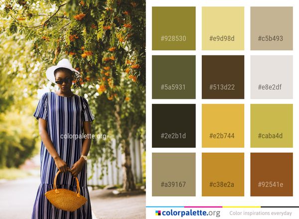 Tree Plant Headgear Color Palette