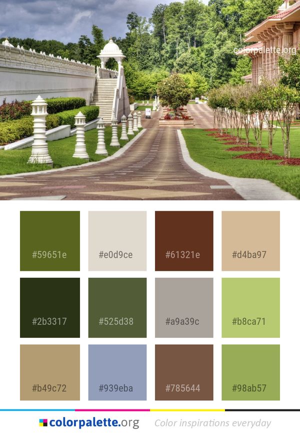 Walkway Garden Estate Color Palette