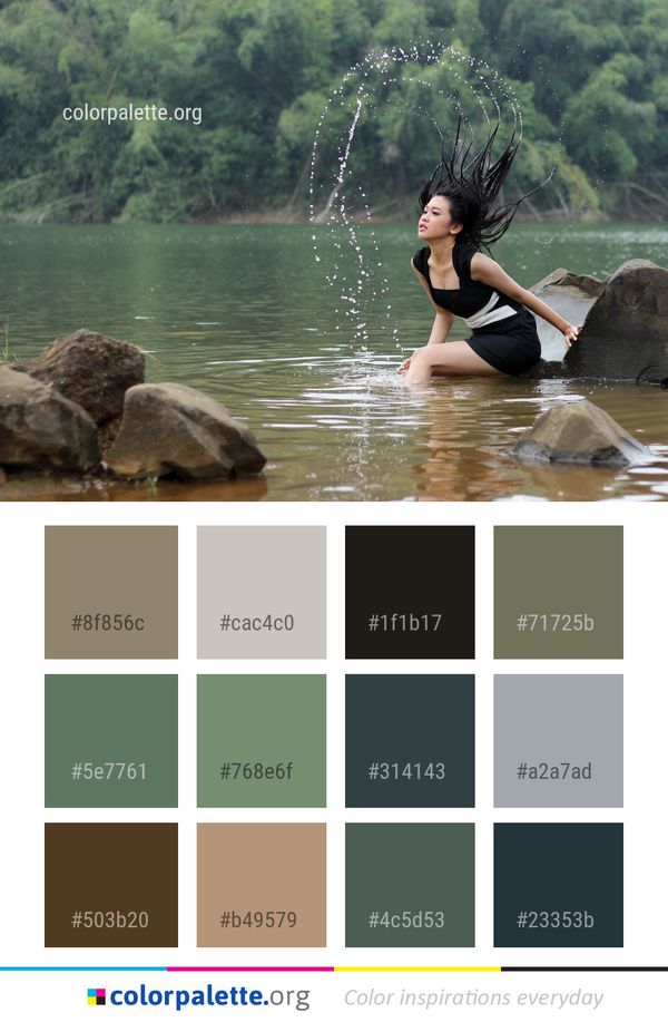 Water Body Of Tree Color Palette