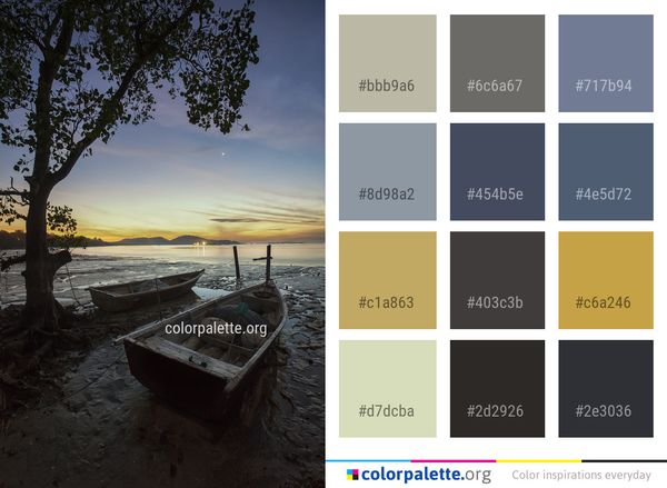 Water Sky Sunset Color Palette