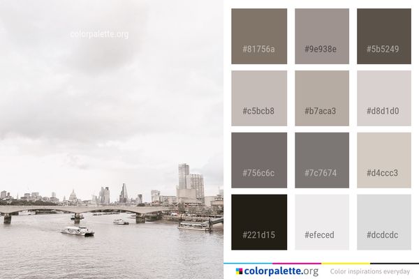 Waterway Sky Sea Color Palette