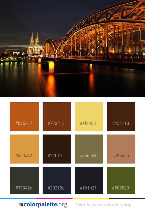 Reflection Bridge Landmark Color Palette