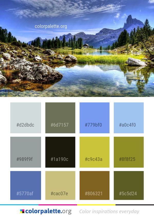 Reflection Nature Wilderness Color Palette