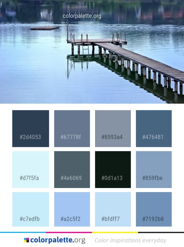 Reflection Water Dock Color Palette