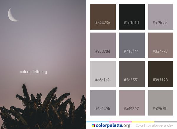 Sky Atmosphere Moon Color Palette