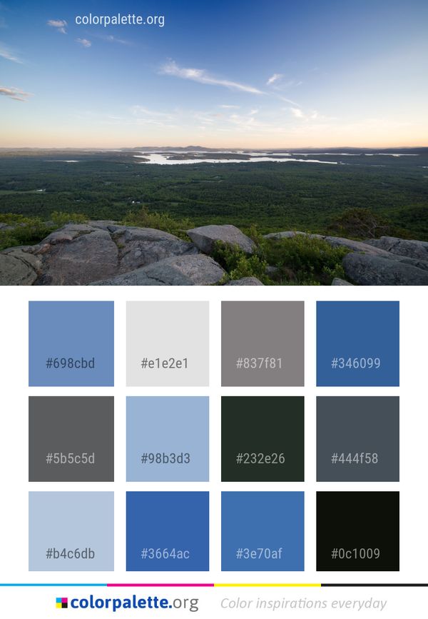 Sky Horizon Wilderness Color Palette