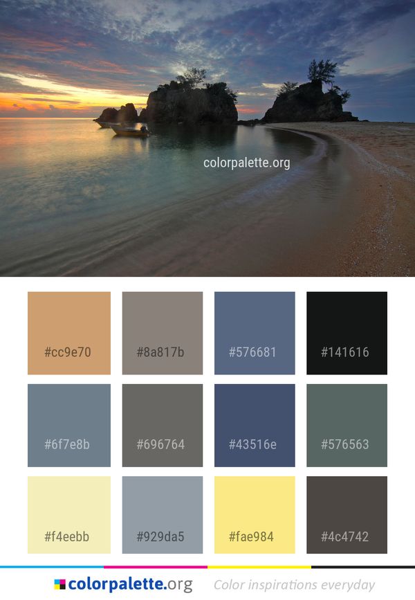 Sky Sea Horizon Color Palette