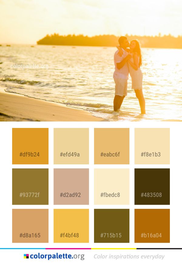 Photograph Yellow Vacation Color Palette