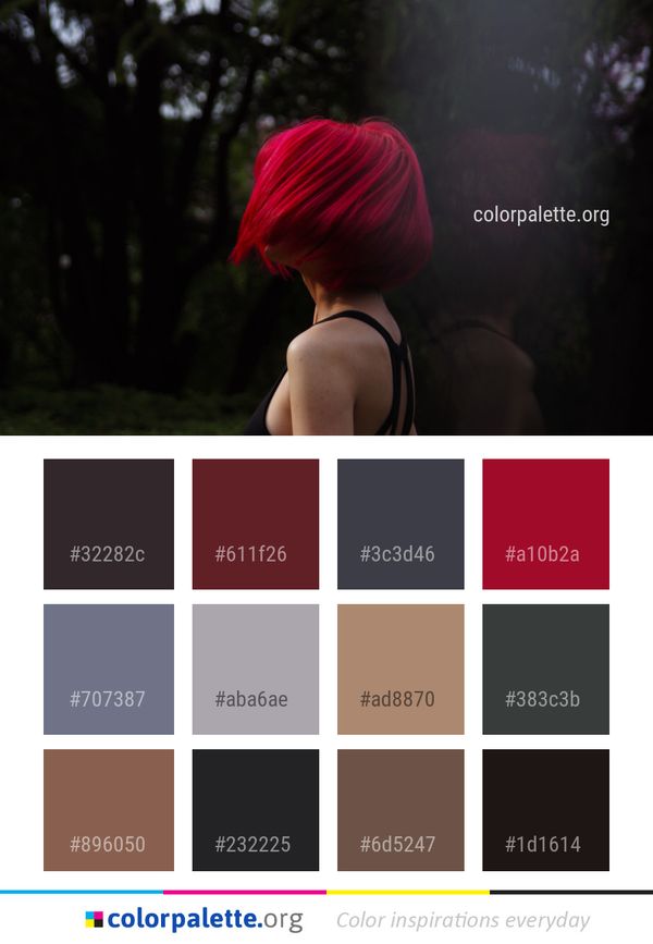 Red Pink Girl Color Palette