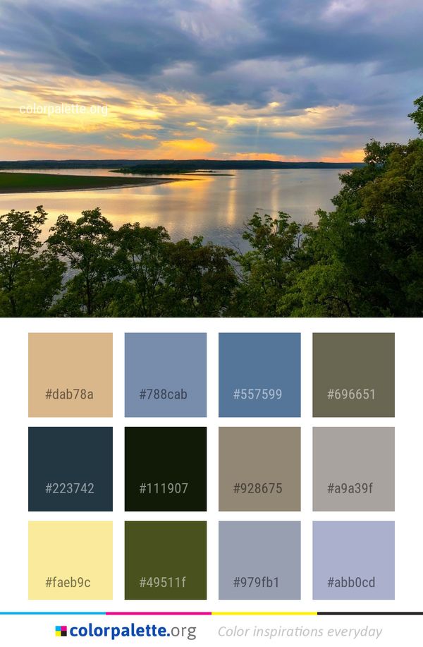 Sky Nature Reflection Color Palette