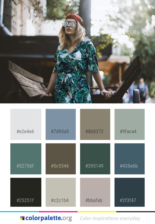Girl Fashion Tree Color Palette