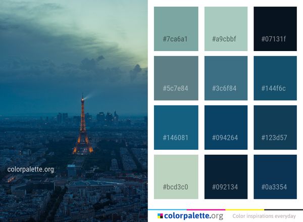 Sky Landmark Metropolitan Area Color Palette