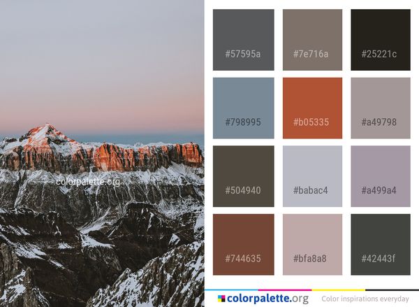 Snow Winter Sky Color Palette