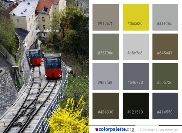 Transport Rolling Stock Track Color Palette