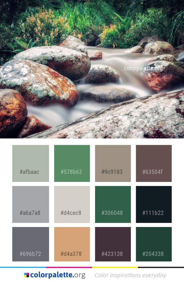 Water Nature Rock Color Palette