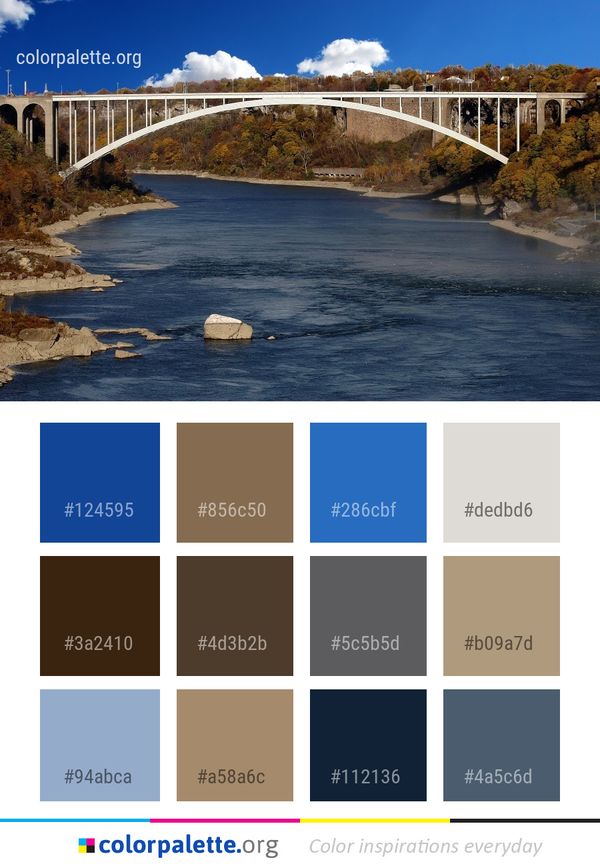 Bridge Water River Color Palette